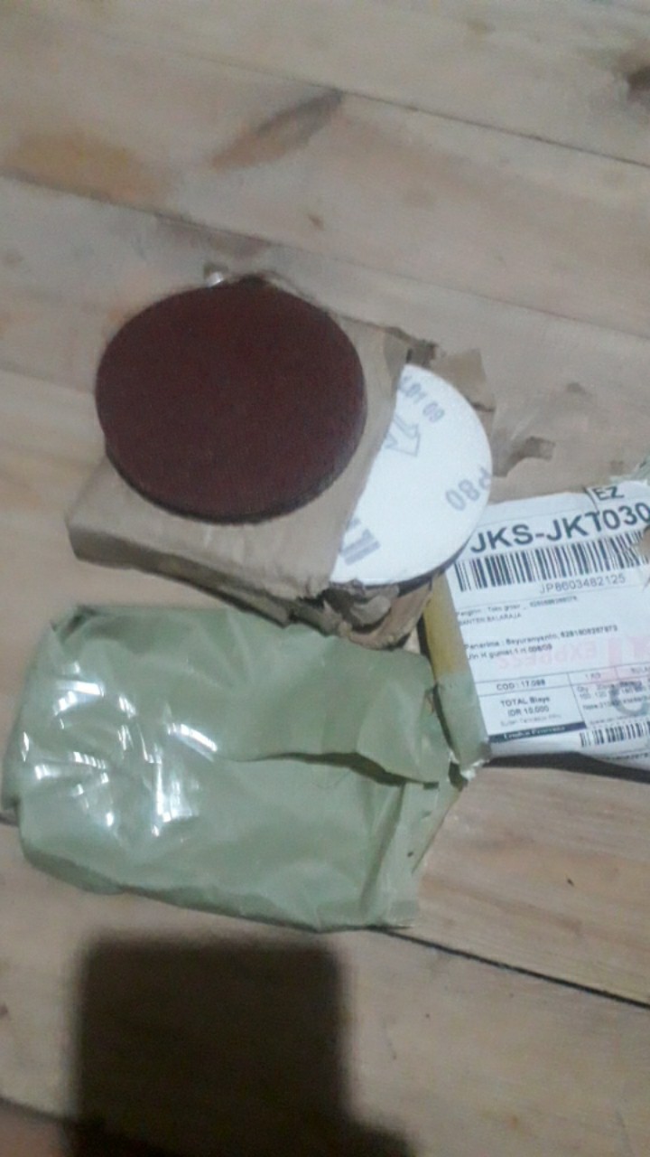 Amplas Bulat Velcro 4 Grit 60 80 100  120 150 180 220 240  400