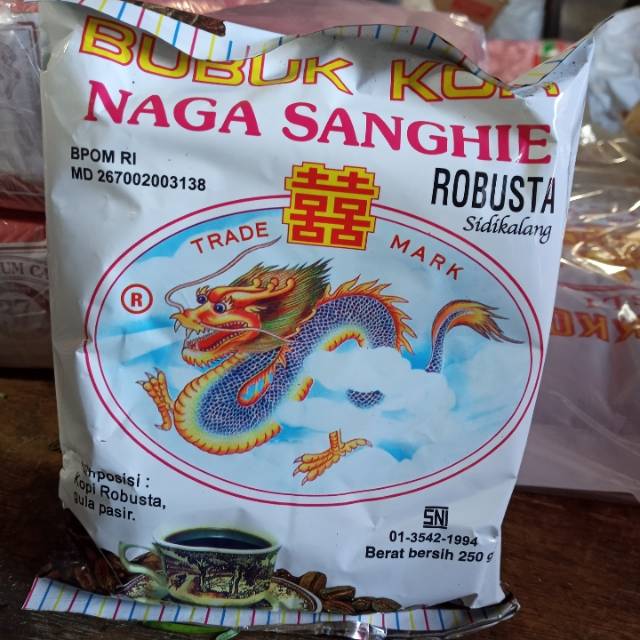 

Kopi NAGA SANGHIE Kopi Bubuk Robusta 250gram