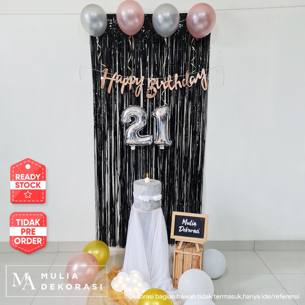 Dekorasi Ulang Tahun Murah Rumah Photobooth Decoration Paket Hemat Sweet 17