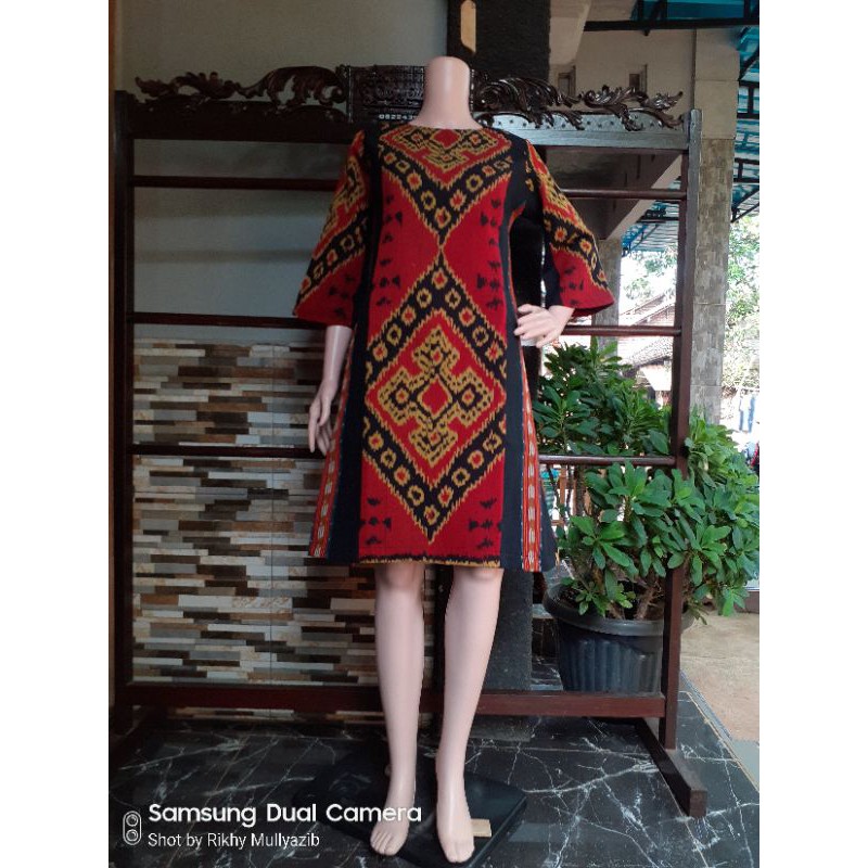 Dress tenun jepara baju tenun jepara tenun Troso DTB2