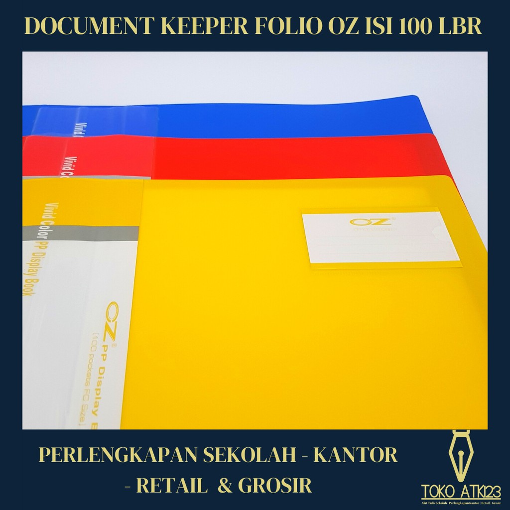 Map Clear Holder / Document Keeper / Dokument Keeper Folio OZ Isi 100