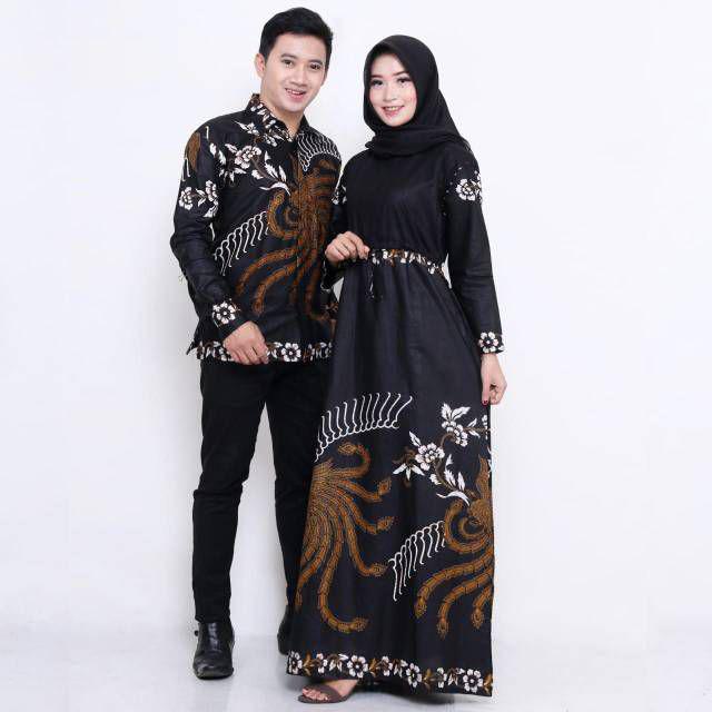 Batik Couple Gamis Katun 2729