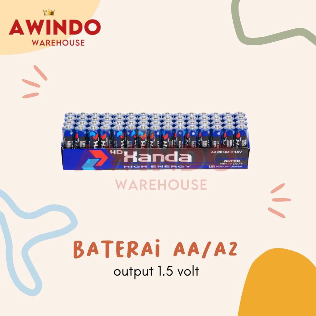 BATERAI AA - Batu Batre Batere Battery AA A2 Bukan ABC Energizer