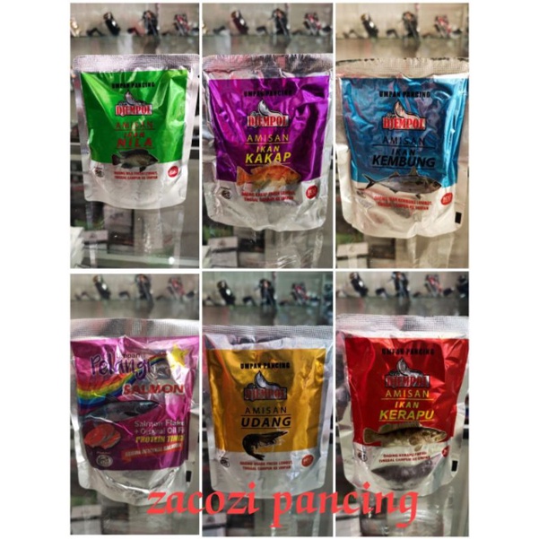 UMPAN AMISAN JEMPOL IKAN KEMBUNG.UDANG.KAKAP.KERAPU.IKAN NILA.SALMON.