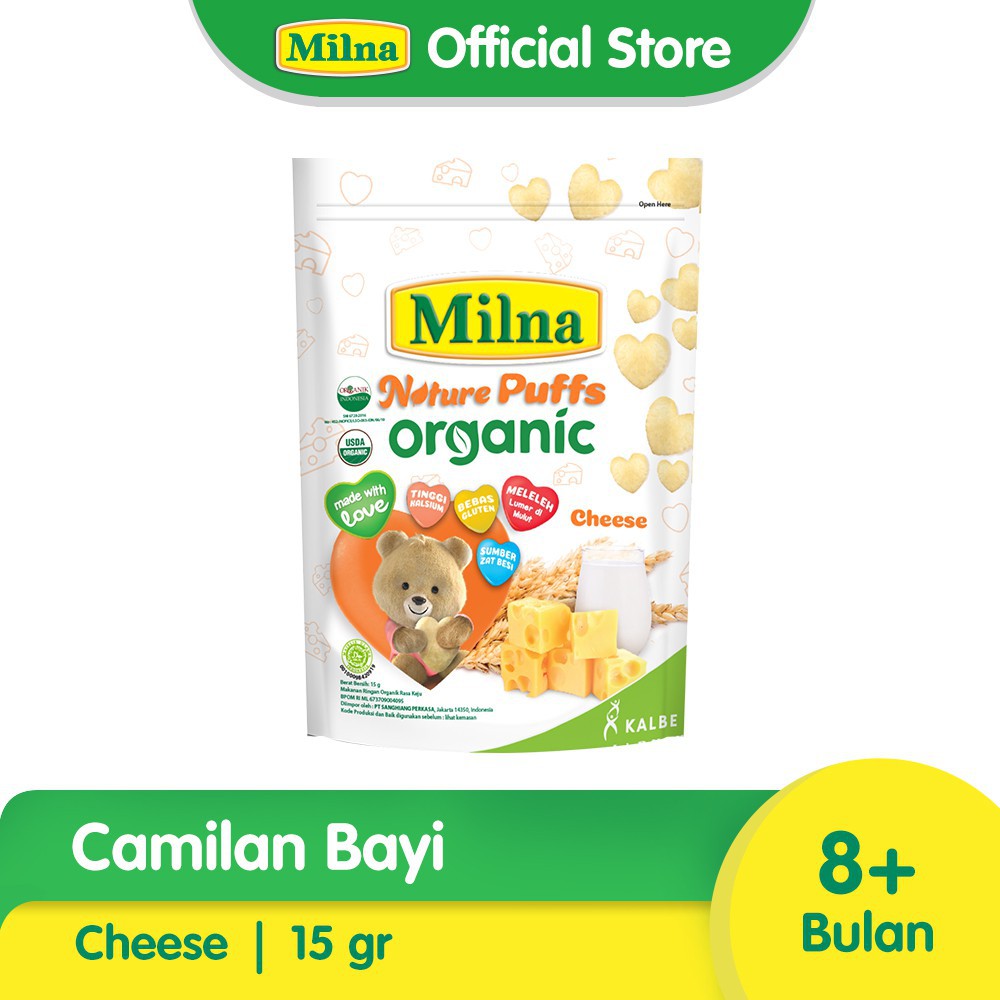 Milna Nature Puff 15gr - Snack Bayi