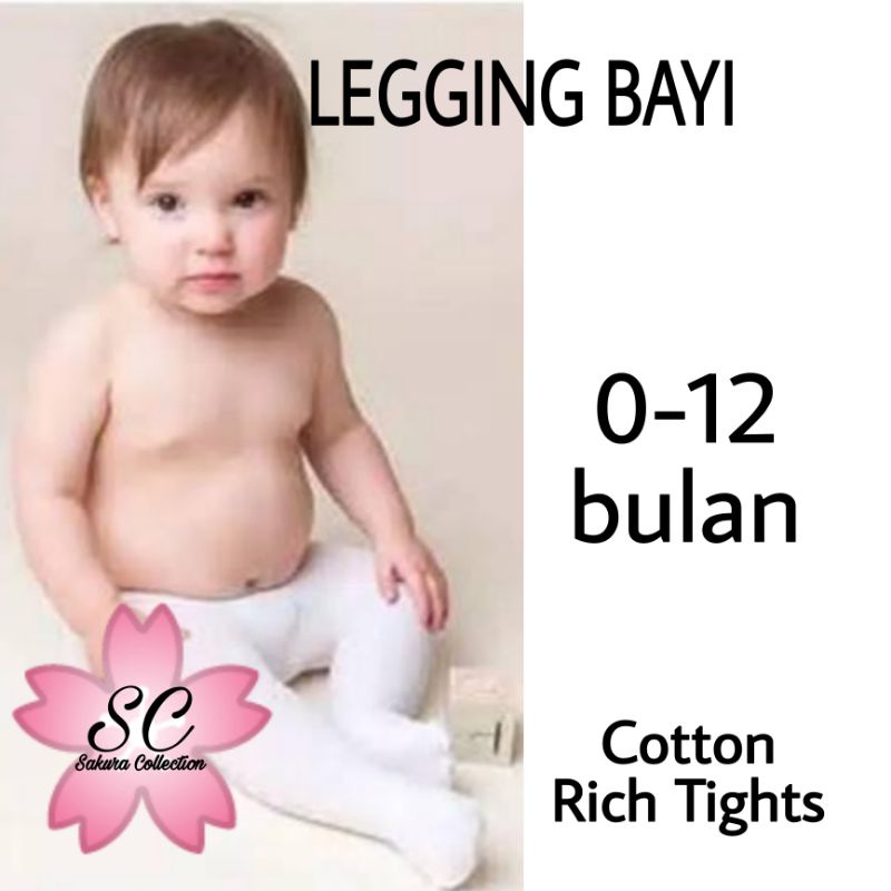 Legging Bayi Warna Polos  / Legging Baby jumper usia 0 1 2 3 4 5 6 7 8 9 10 11 12 bulan laki laki perempuan / Celana panjang / Celana pendek