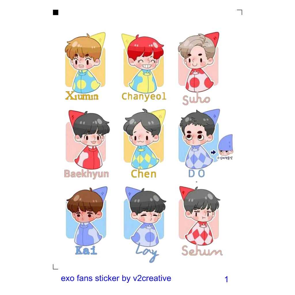 

Exo Fans BTS Korean Stiker