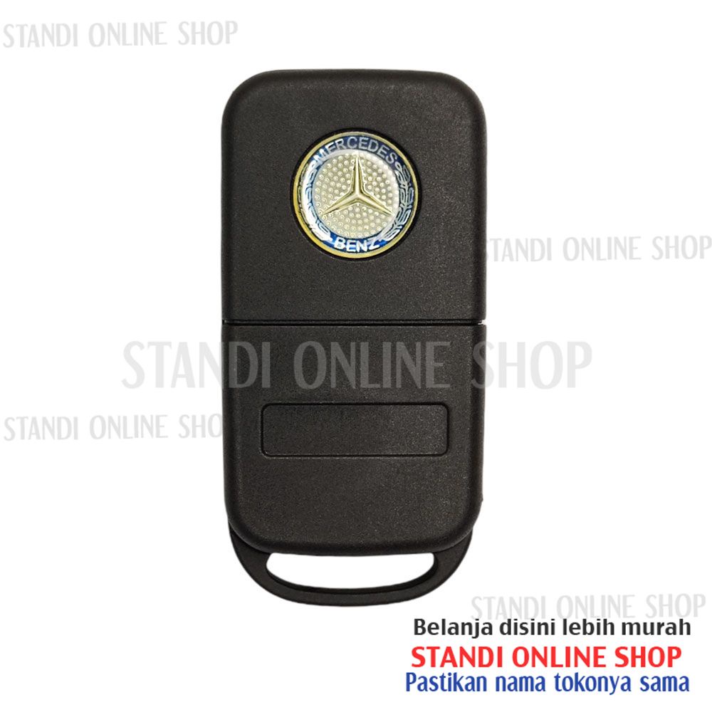 Cassing Flipkey Kunci Lipat Rumah Kunci Key Mercedes Benz 2T Logo HU39