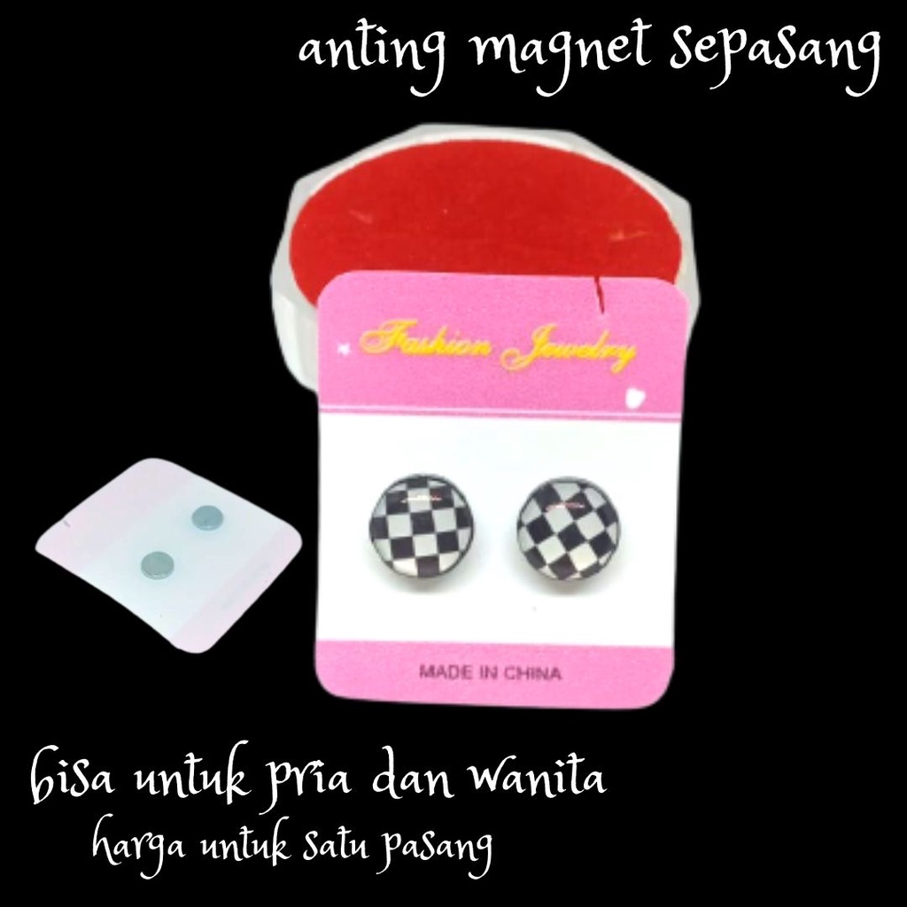 ANTING MAGNET.SEPASANG ANTING MAGNET.ANTING MAGNET PRIA.ANTING MAGNET WANITA