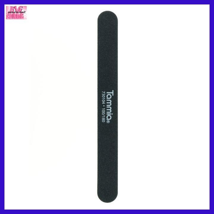 

MANIPEDI- TAMMIA BUFFER 730104 7" 100/180 STRAIGHT BLACK NAIL FILE KOREA -ASIII.