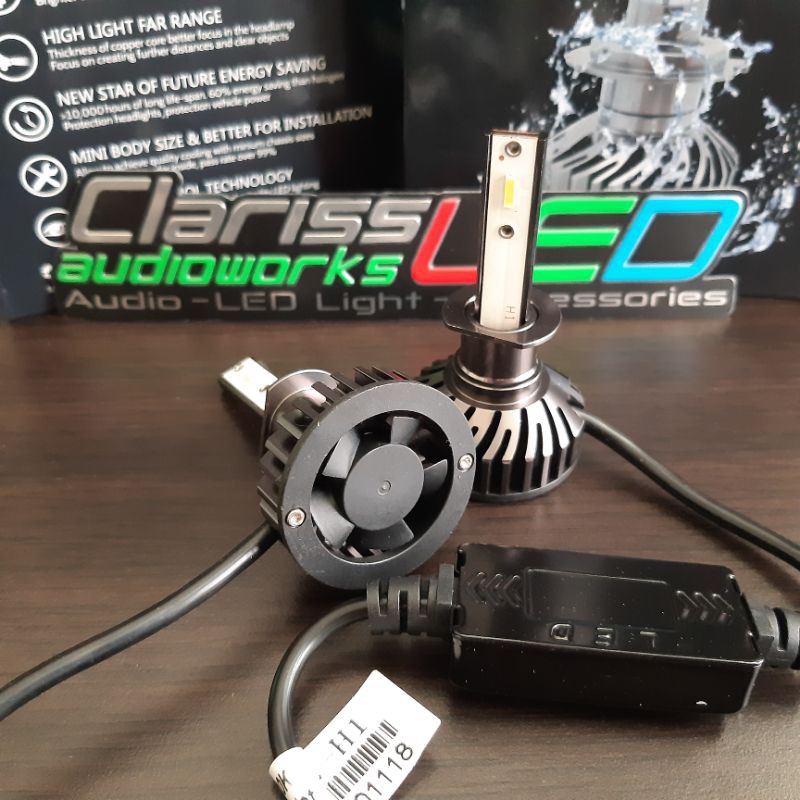 LED Headlamp Super Focus Car Headlight H1 H3 H4 H7 1 warna 12v - 24v