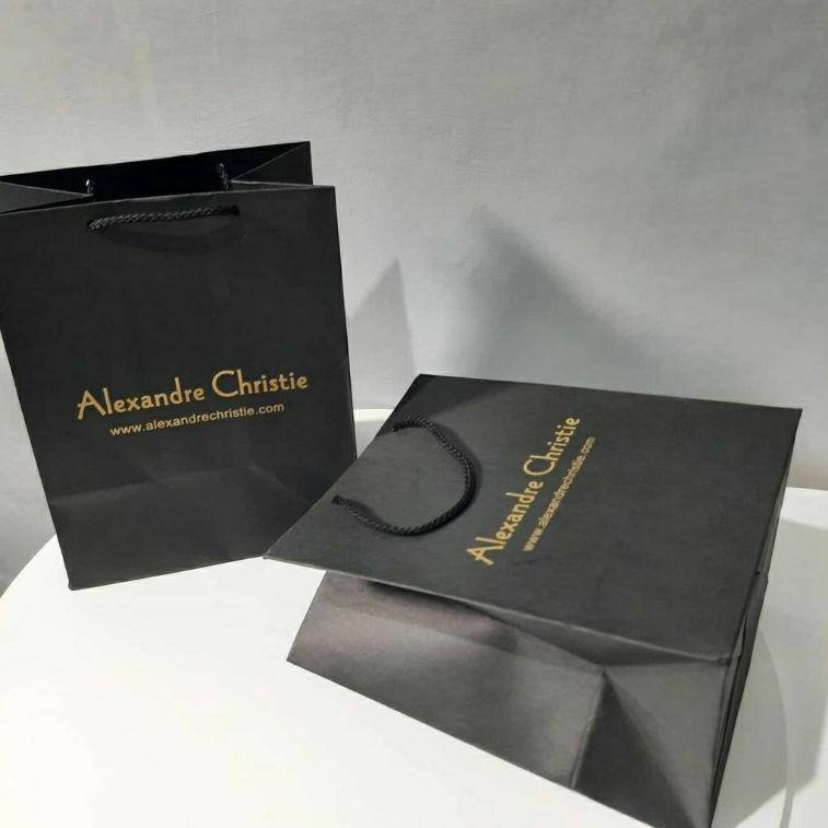 

[C8CBM6554] Paperbag Alexandre Christie Hitam Paper Bag Kotak Jam Tangan