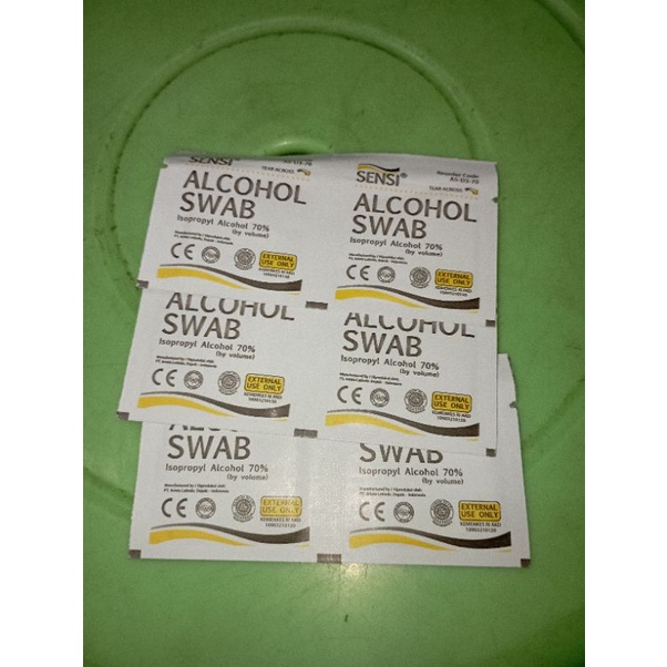 alkohol swabs Sensi/Lembar isi 2pcs