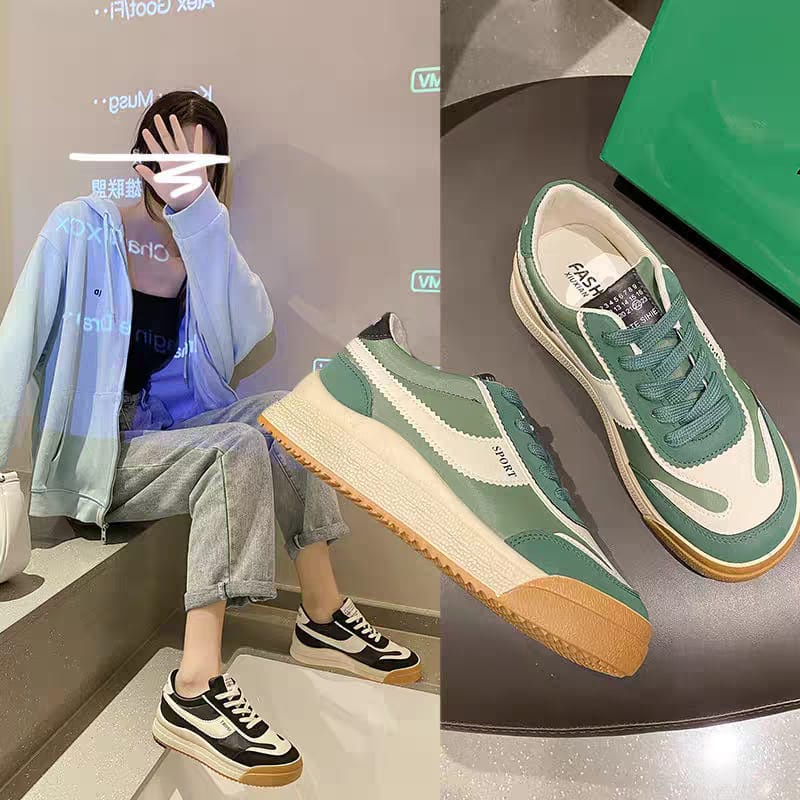 COD Sneakersdaily 8801 Sepatu Sneakers Sport Wanita Shoes Korea Style