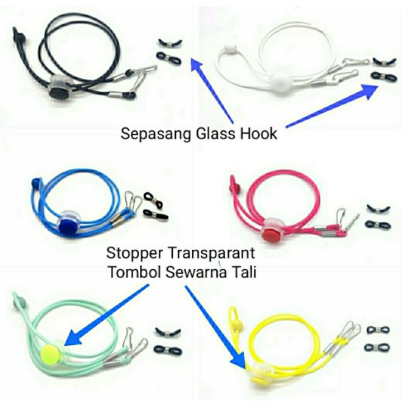 Tali Strap Gantung Ikatan Tali Masker Wajah Adjustable Aksesoris Hijab Headloop Tanpa Lupa Pakai Masker