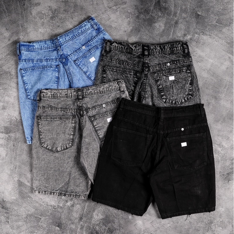 Celana Pendek Twill Sobek Wash /Short Pants Ripped