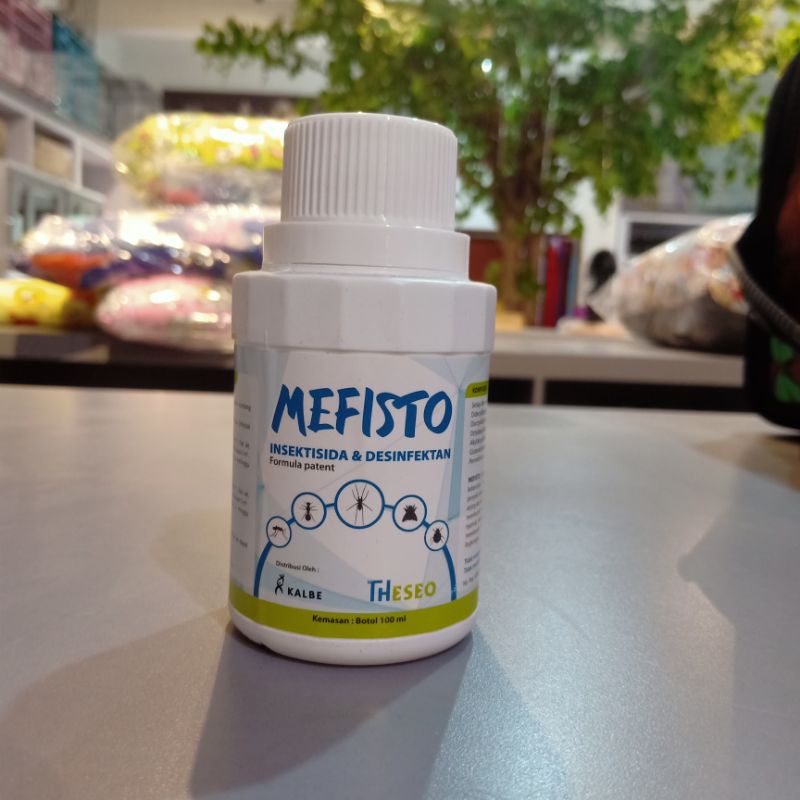 Mefisto Insektisida Desinfektan 100ml / cairan pembunuh kutu / pembersih kandang