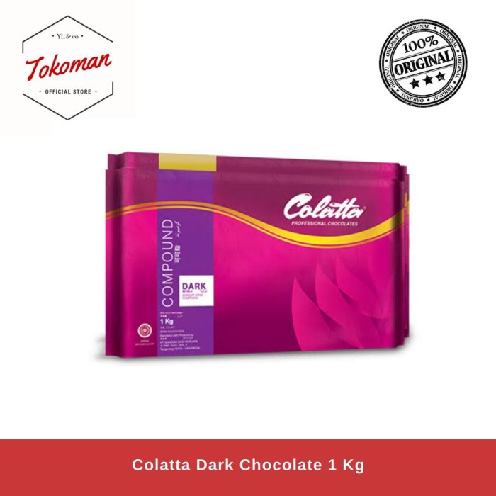 

rg201tg Colatta Dark Chocolate 1 Kg / Coklat Compound Dark Xz20X1Z11