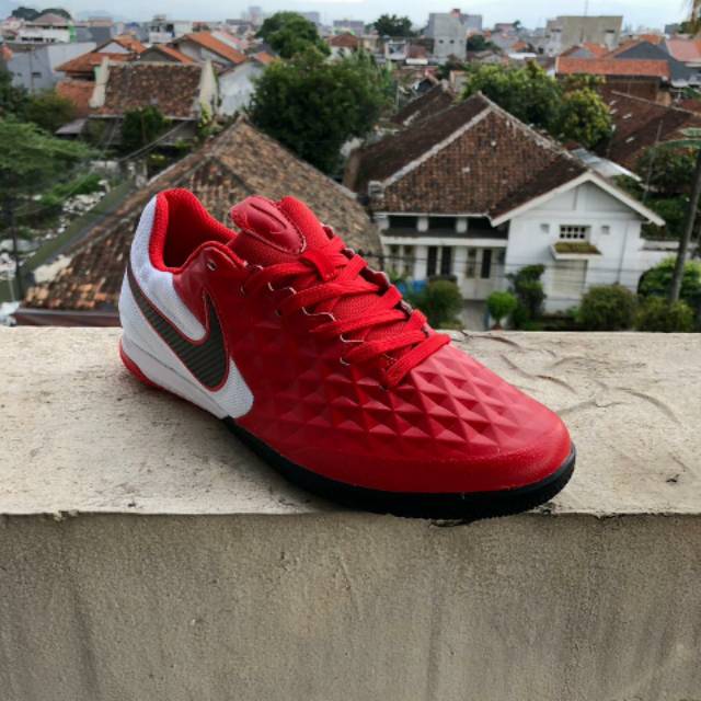 Sepatu Futsal Nike Tiempo legend VIII Pro Red Black IC