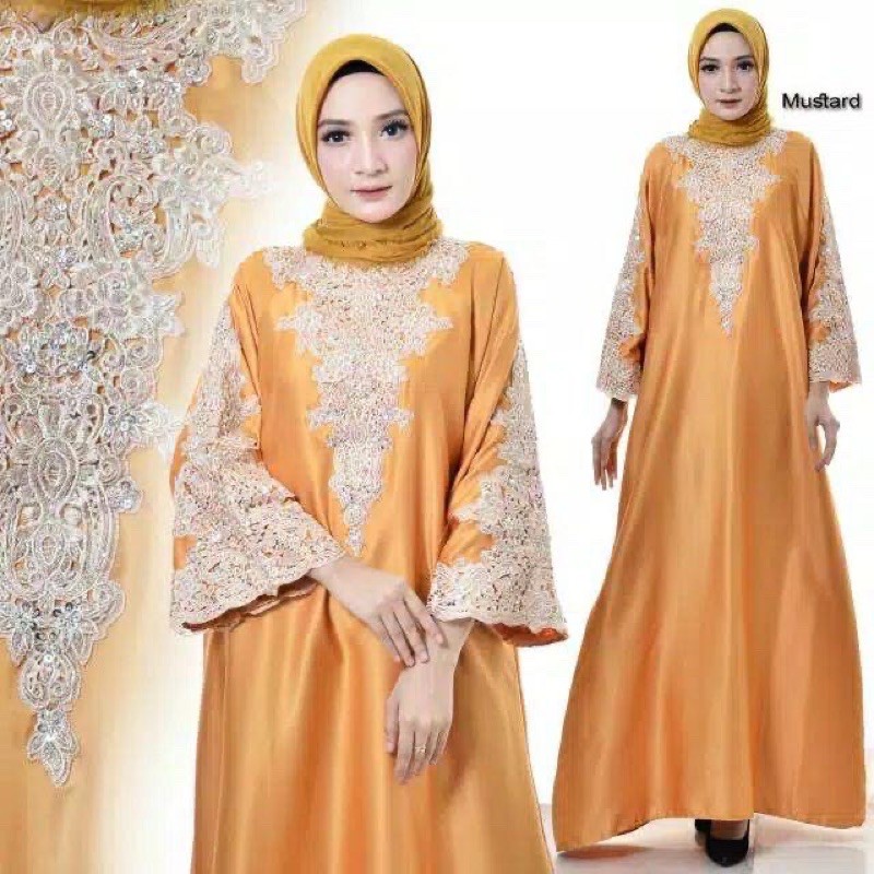 KAFTAN BORDIR PAYET PREMIUM ORIGINAL LI2