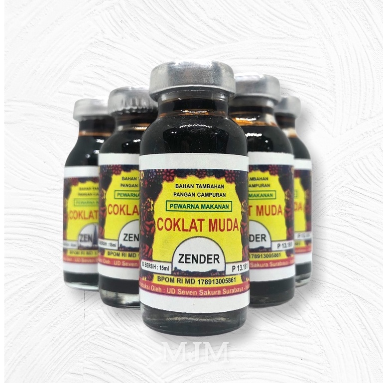 

Pewarna Makanan Zender Warna Coklat Muda 15 ML