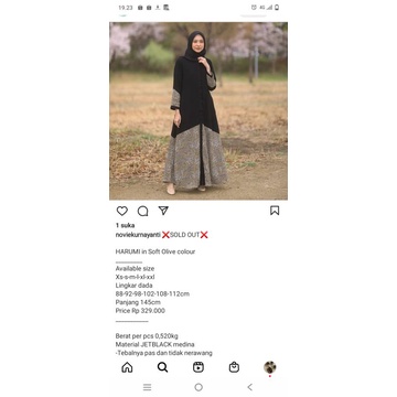 Preloved abaya hl,heaven lights, preloved gamis heaven lights