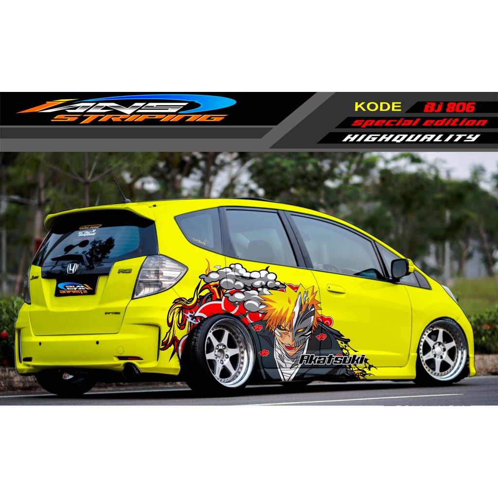 VARIASI STICKER MOBIL HONDA BRIO / JAZZ RS / MOBILIO / AGYA / YARIS / ATOS / STICKER MOBIL