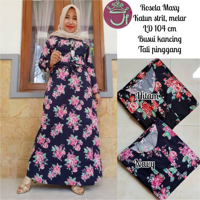 Gamis katun stretch PAYUNG //JF654