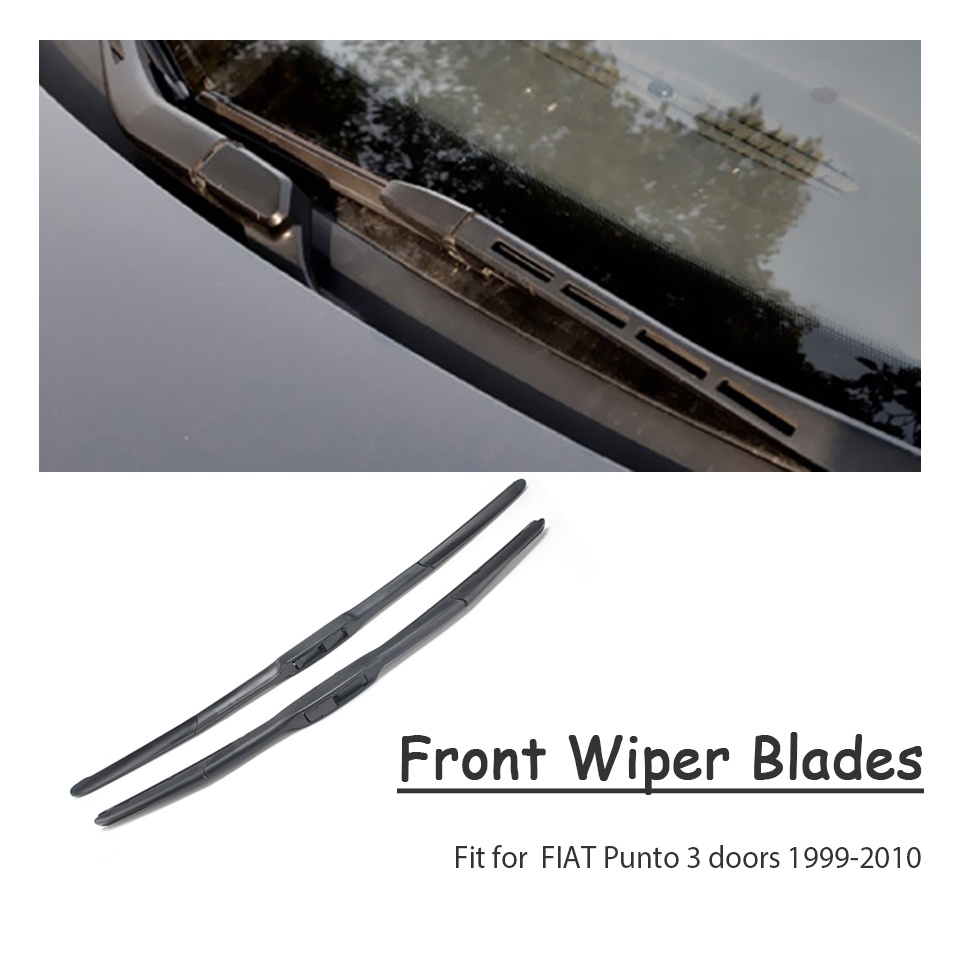 1 Set Karet Wiper Kaca Depan Belakang Mobil Untuk Fiat Punto Grande Punto Evo