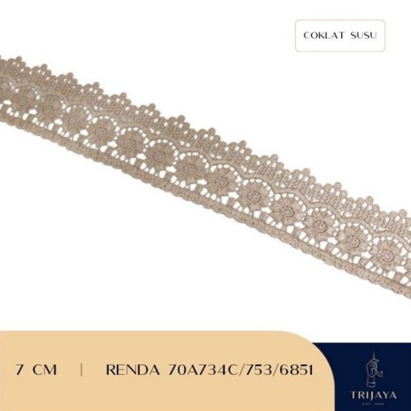 Renda Bordir Giper Guipure Giver Renda Bordir Rajut Per Meter