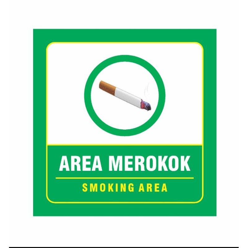 Jual Stiker Area Merokok Atau Smoking Area Shopee Indonesia