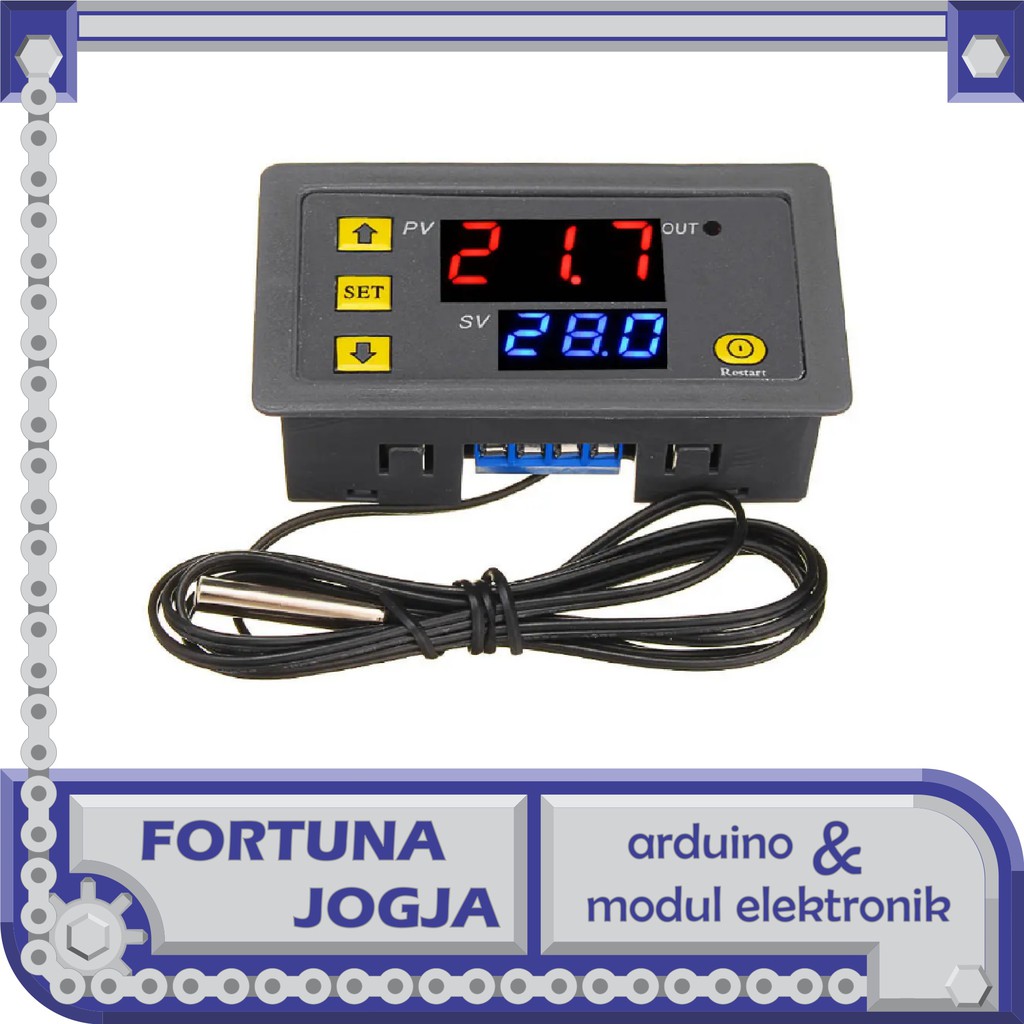 Jual Termostat Digital DC 12V & AC 220V W3230 / Thermostat Alat