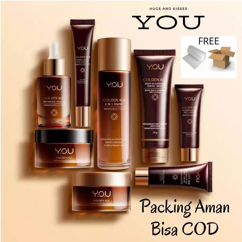 ❤️YENI_KOSMETIK❤️YOU Golden Age Series | Y.O.U SkinCare Essence FacialWash Eye DayNight SerumMakeups