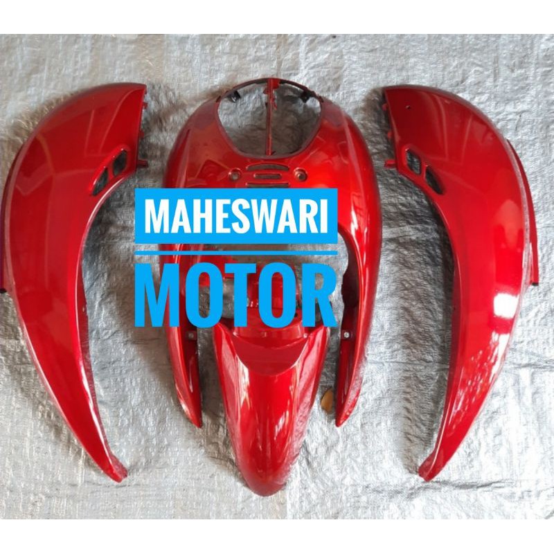 Cover Body Halus Honda Scoopy Karbu Scoopy Lama Merah.