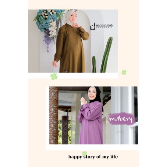 Paket Hemat 2 Pcs Gamis Zuneey Label Annashihah