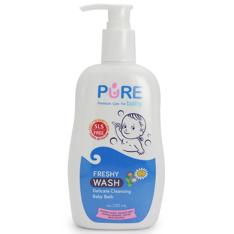 PURE BABY MURAH BABY WASH / SHAMPOO 230ML / 450ML PUREBABY PUMP REFILL SABUN CAIR MANDI ANAK