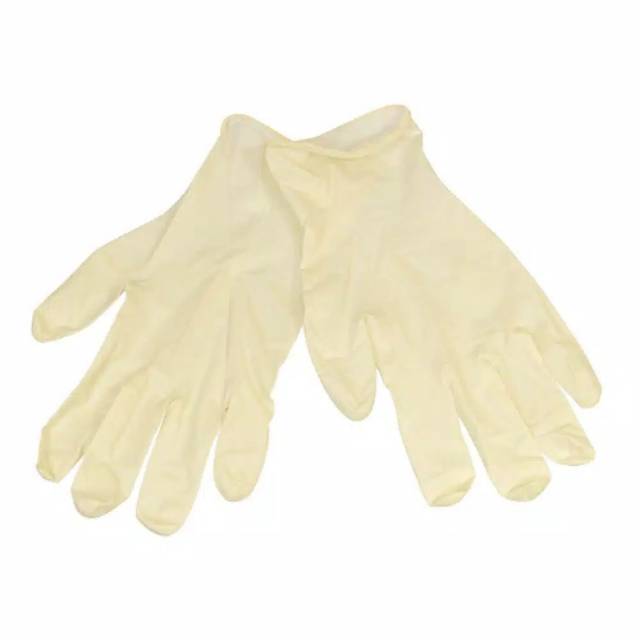 Paling Murah Sarung Tangan Karet Putih/rubber Gloves/latex Gloves (per Pasang) JZebZqcqmdY9x