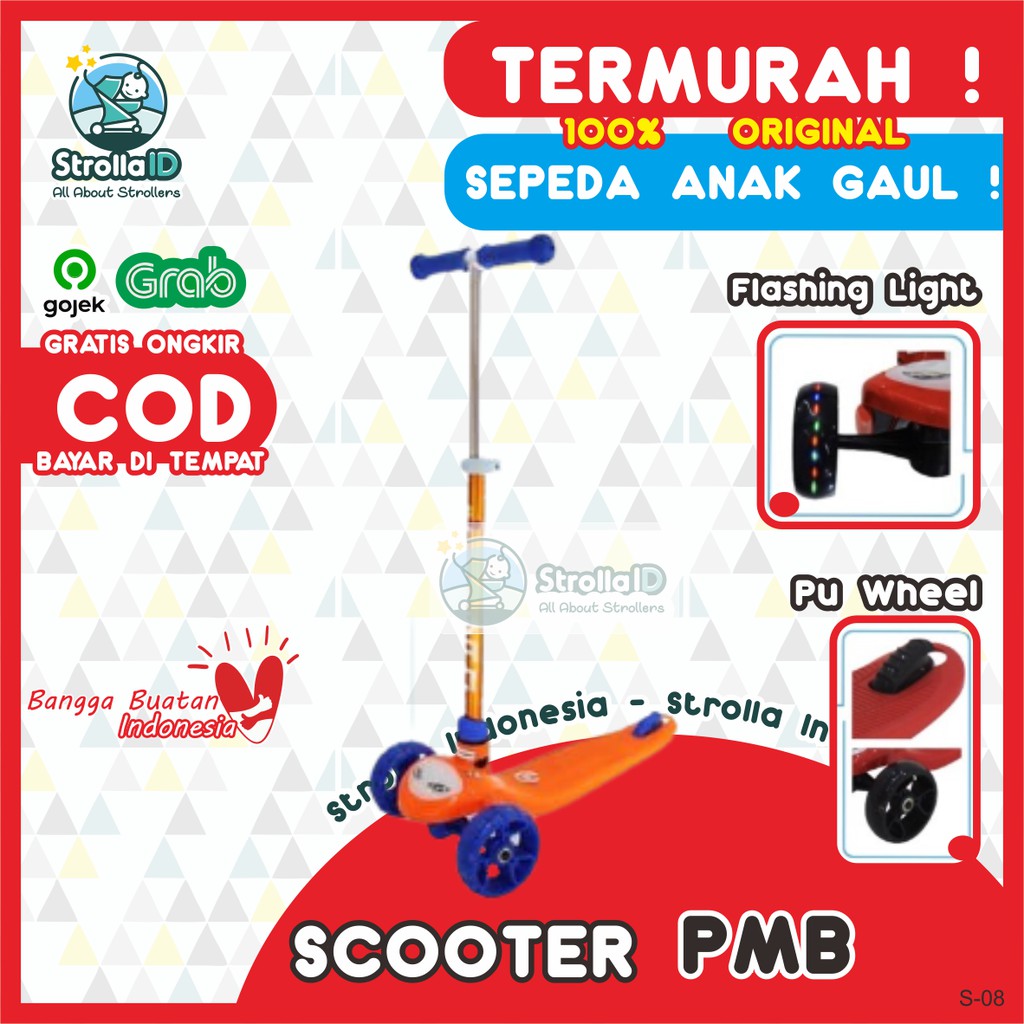 Scooter PMB IORA S-08 TRICYCLE Stroller Micro Trike Sepeda Murah Sepeda Anak Bayi Sepeda
