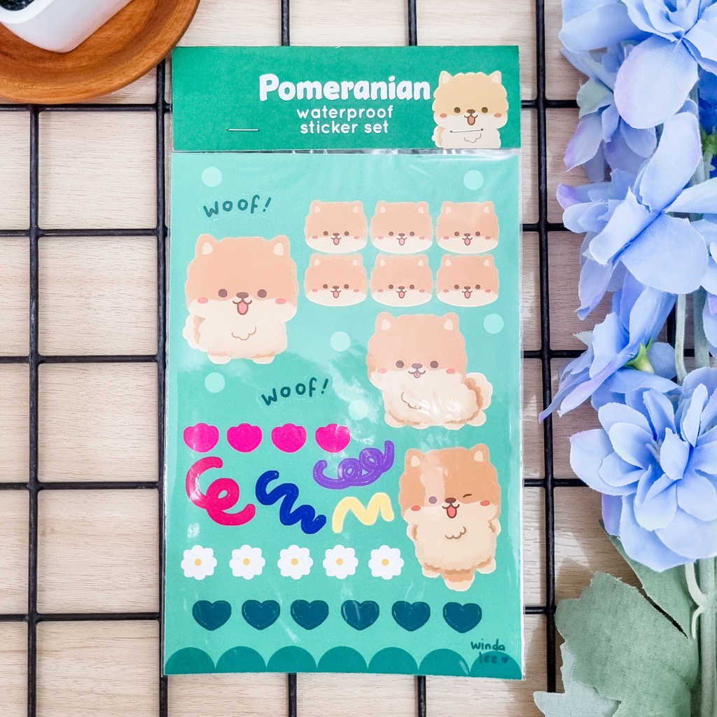 

Winda Lee Draws - Cute Doggies Series | Waterproof Sticker Sheet for Journaling and Bottle