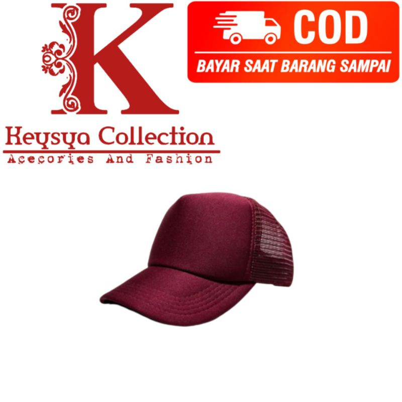 TOPI PRIA WANITA JARING POLOS