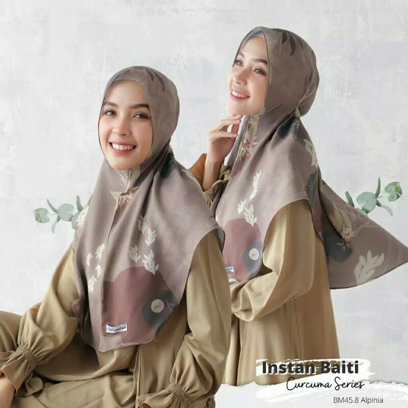 Bergo Instan Baiti Seri Curcuma by Hijab Wanita Cantik (PinoRio Collection)