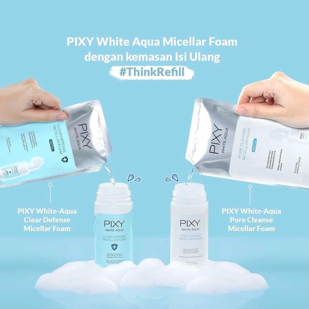 PIXY White Aqua Micellar Foam 110ml | Pore Cleanse | Clear Defense