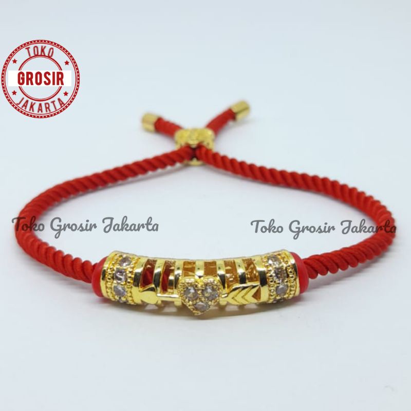 Gelang Tali Serut Liontin Charm Xuping Gelang Tali Liontin