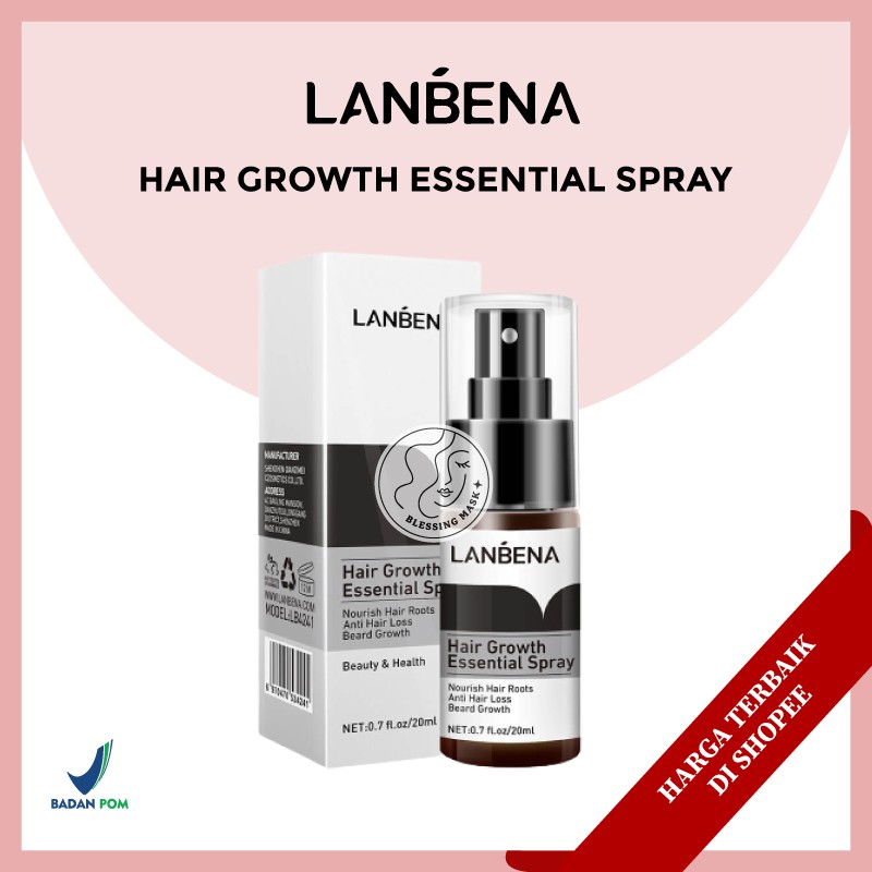 [BPOM] LANBENA Hair Growth Essential Oil & Care Essence Spray - Mencegah Kerontokan - 20mL-LBena Hair Spray