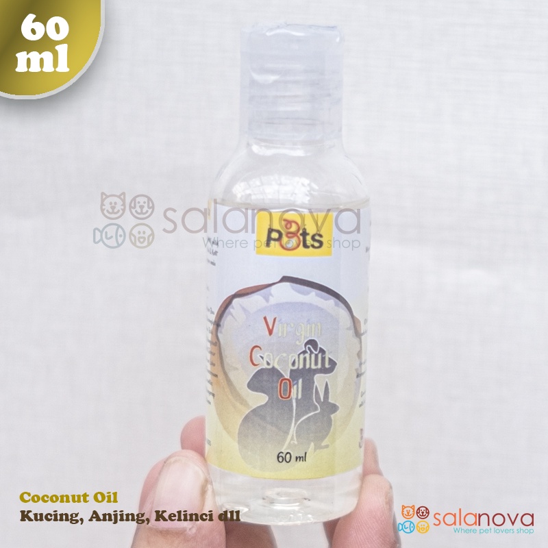 VCO Minyak Kelapa Untuk Hewan Kucing, Anjing, Kelinci 60ml - P3ts