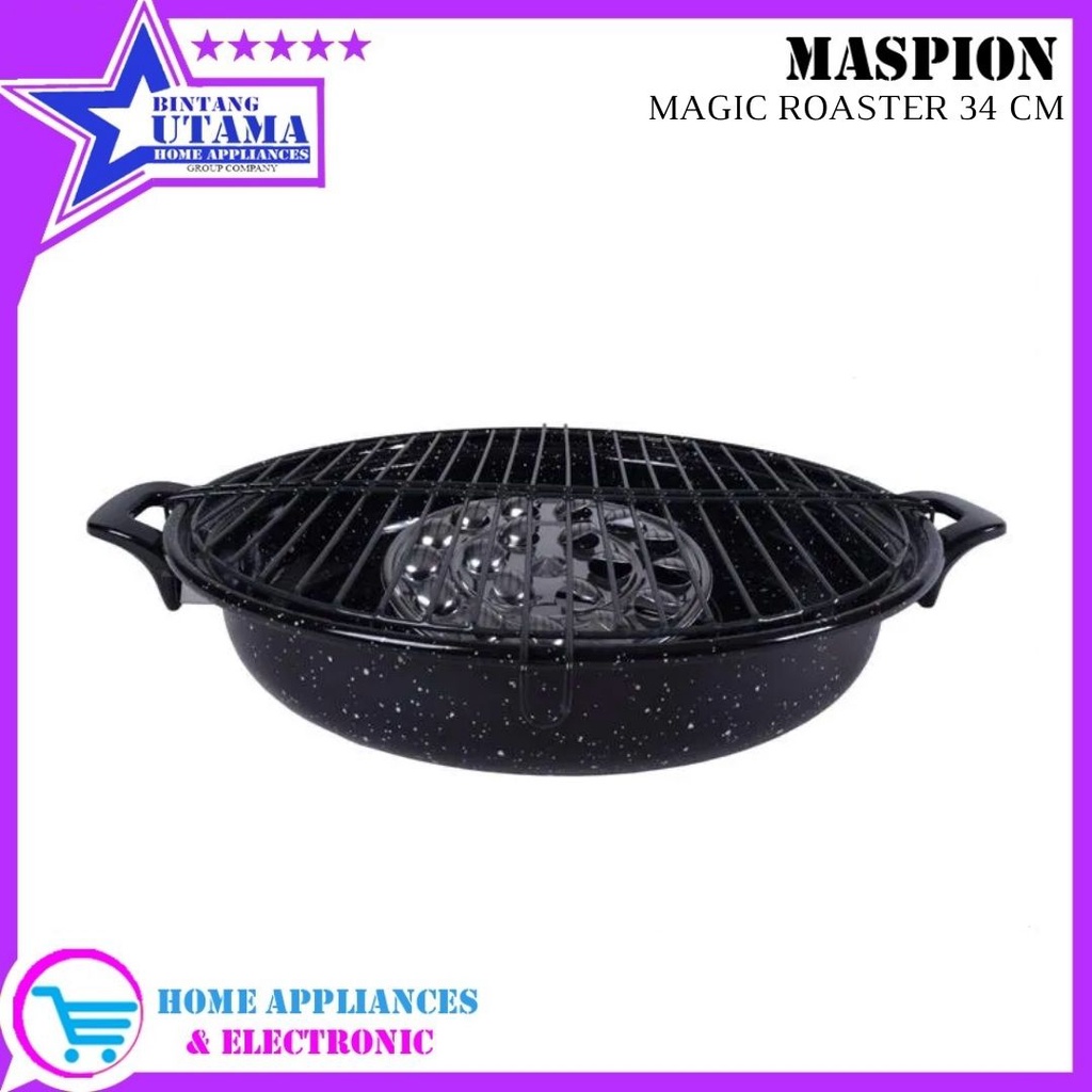 (COD) MASPION Magic Roaster 34cm / Alat Panggang Serbaguna / Pemanggang Maspion [SERBAGUNA] / RESMI
