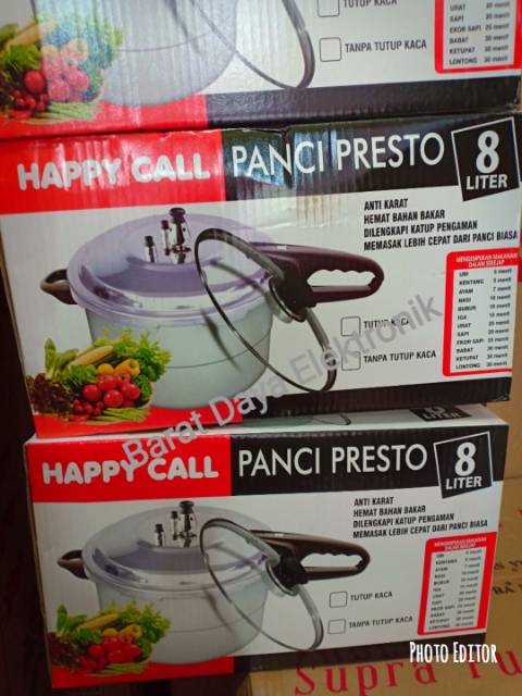 Panci Presto Happy Call/ HC 3 in 1 Kapasitas 8 Liter