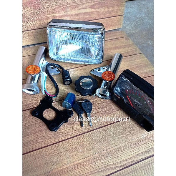 sepaket lampu depan honda win100 full set