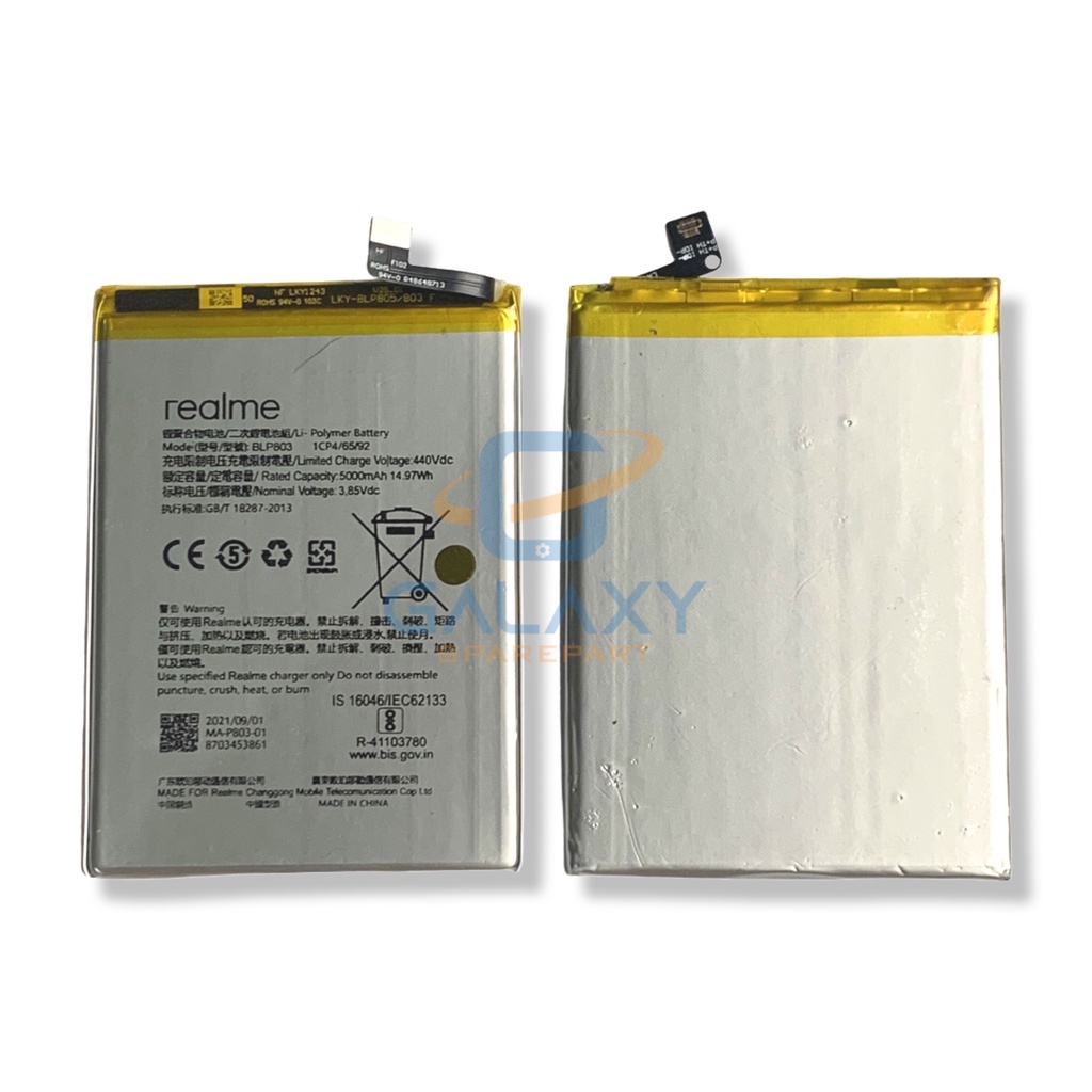 Baterai Battery Realme 7i Realme V3 Realme C17 BLP803 BLP 803