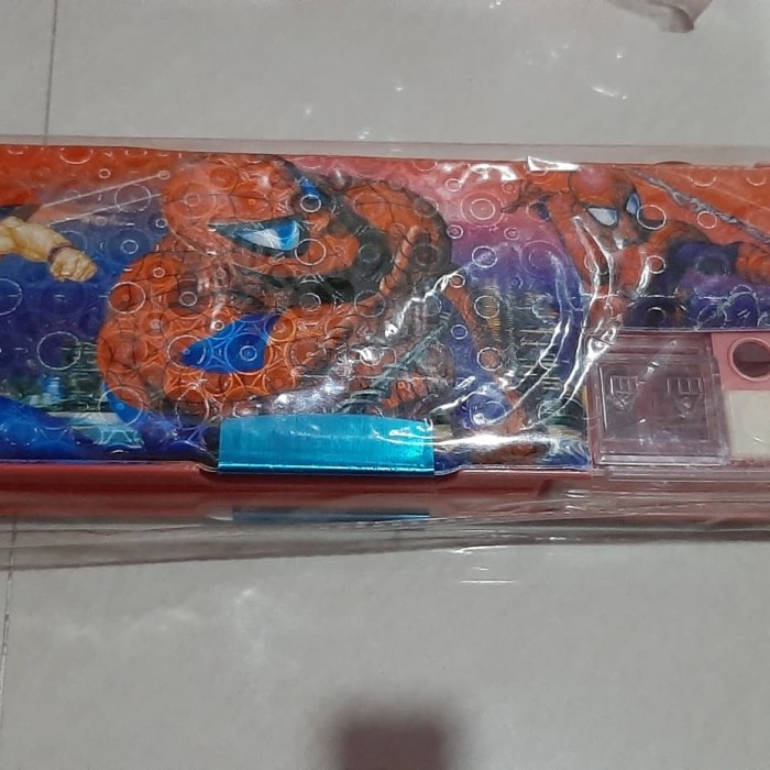 

Diskon Tempat Kotak Pensil Motif Kartun Spiderman Mickey 2 Sisi Murah